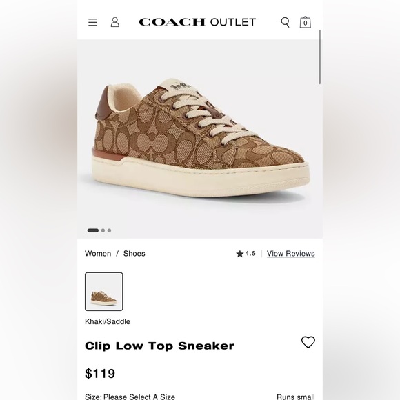 Coach Clip Low Top Sneaker - Picture 3 of 5